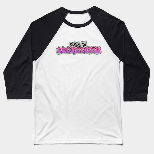 Made in Shoreditch I Garffiti I Neon Colors I Pink Baseball T-Shirt by EverYouNique